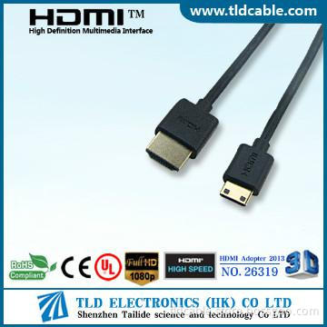 2013 High Speed Slim HDMI to Mini HDMI Cable